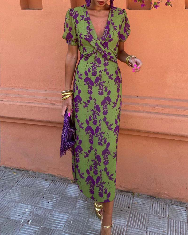 Silk Puff Sleeve Dress From Timeless Luxe Collection Limited Edition Exclusive