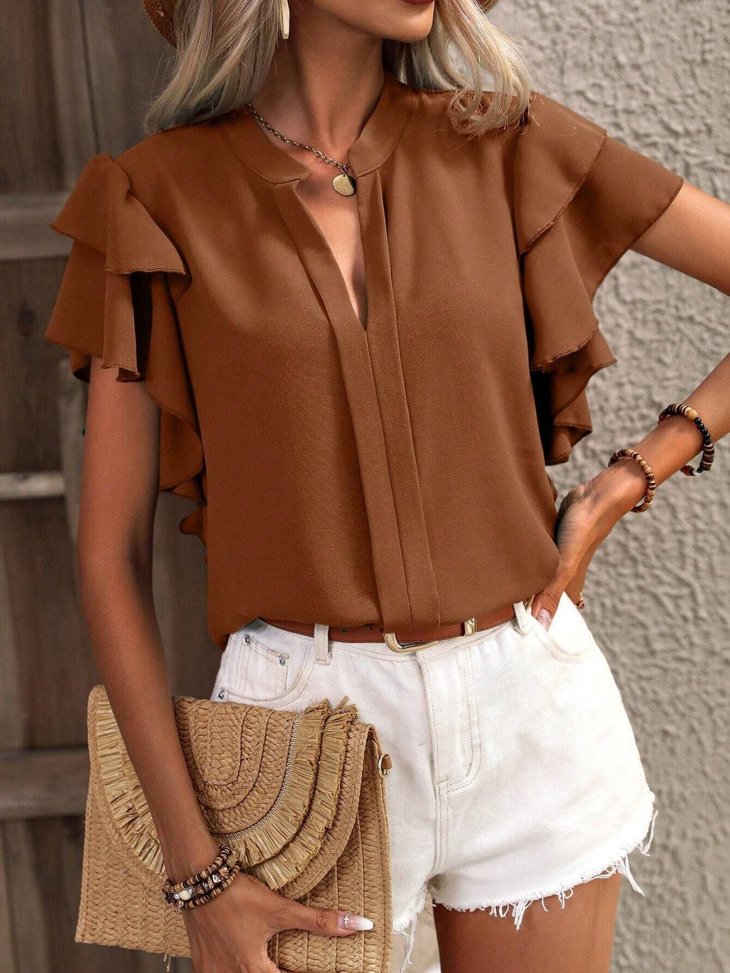 Isla Sleeveless Blouse Premium Fabric Collection Limited