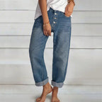 Premium Denim Womens Boyfriend Wide Leg Jeans Heritage Collection Exclusive