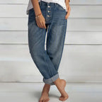 Premium Denim Womens Boyfriend Wide Leg Jeans Heritage Collection Exclusive