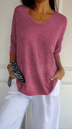 Premium Cotton Timeless V Neck Top For Women Luxe Collection Limited Edition