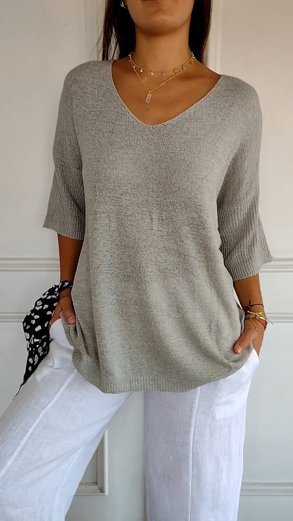 Premium Cotton Timeless V Neck Top For Women Luxe Collection Limited Edition