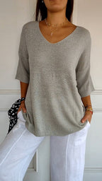 Premium Cotton Timeless V Neck Top For Women Luxe Collection Limited Edition