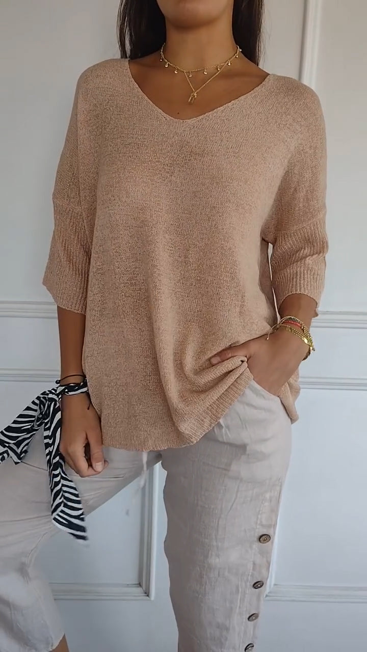 Premium Cotton Timeless V Neck Top For Women Luxe Collection Limited Edition