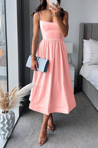 Silk Crepe Midi Dress Exclusive Collection For Wedding Guest Timeless Luxury