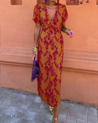 Silk Puff Sleeve Dress From Timeless Luxe Collection Limited Edition Exclusive