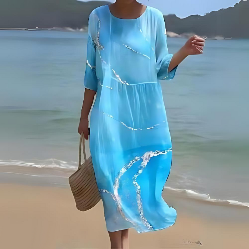Luxe Collection Elegant Floral Midi Dress Exclusive For Special Occasions