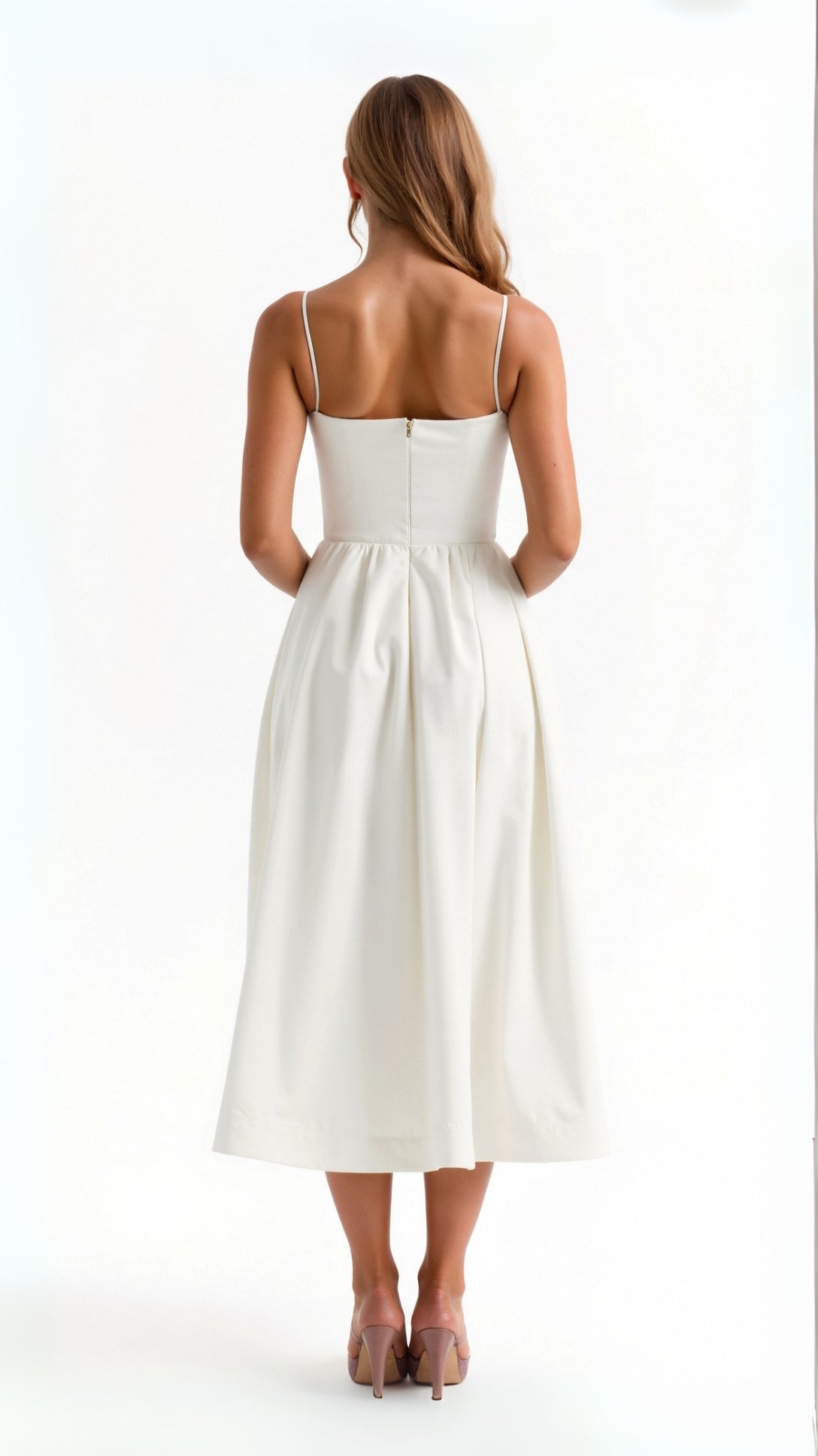 Corset Midi Dress For Women Luxe Fabric Limited Edition Wedding Guest Couture