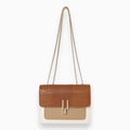 Genuine Leather Flap Handbag Limited Edition Square Silhouette Timeless Craftsmanship