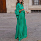Crepe Collection Long Sleeve V Neck Dress Premium Crepe Limited Edition
