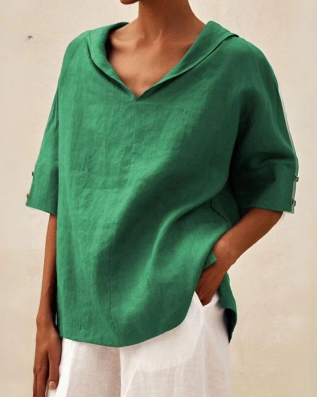 Luxe Linen Collection Casual Linen Blouse For Women Premium Linen Exclusive