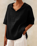 Luxe Linen Collection Casual Linen Blouse For Women Premium Linen Exclusive