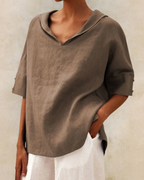 Luxe Linen Collection Casual Linen Blouse For Women Premium Linen Exclusive