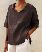 Luxe Linen Collection Casual Linen Blouse For Women Premium Linen Exclusive