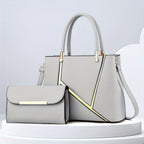 Amy Signature Collection Handbag Set Two Piece Top Handle Tote Clutch Exclusive