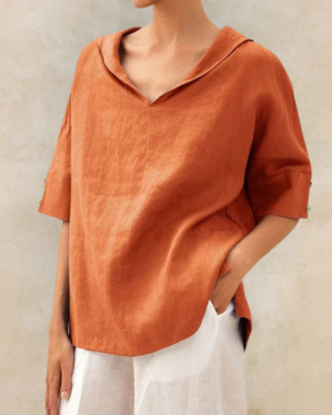 Luxe Linen Collection Casual Linen Blouse For Women Premium Linen Exclusive