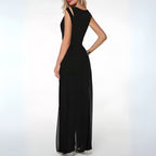 Crepe Sleeveless Wide Leg Jumpsuit Summer Collection Exclusive Refinement