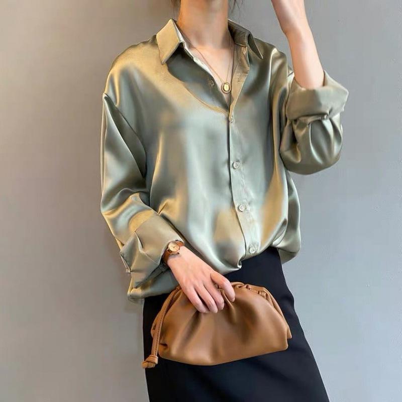 Elegant Women's Long Sleeve Blouse Premium Materials Collection Exclusive