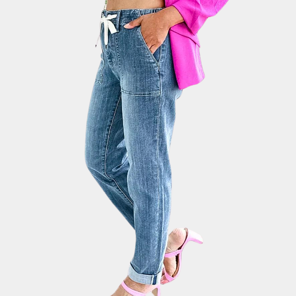Premium Denim High Waisted Straight Leg Jeans Exclusive