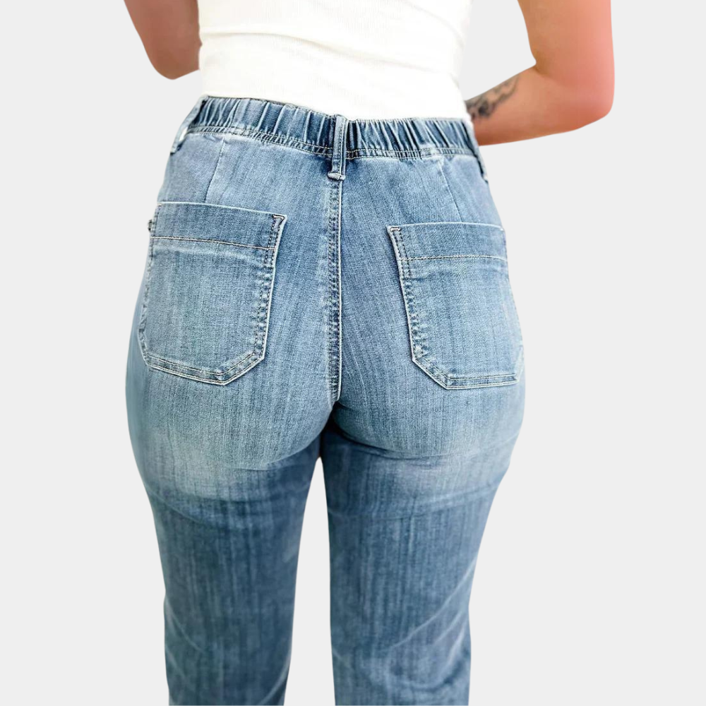 Premium Denim High Waisted Straight Leg Jeans Exclusive