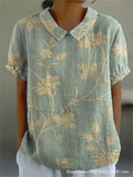 Floral Collection Blouse With Peter Pan Collar Timeless Craftsmanship Limited Run