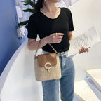 Straw Handbag Summer Collection Timeless Luxury Everyday Elegance Exclusive