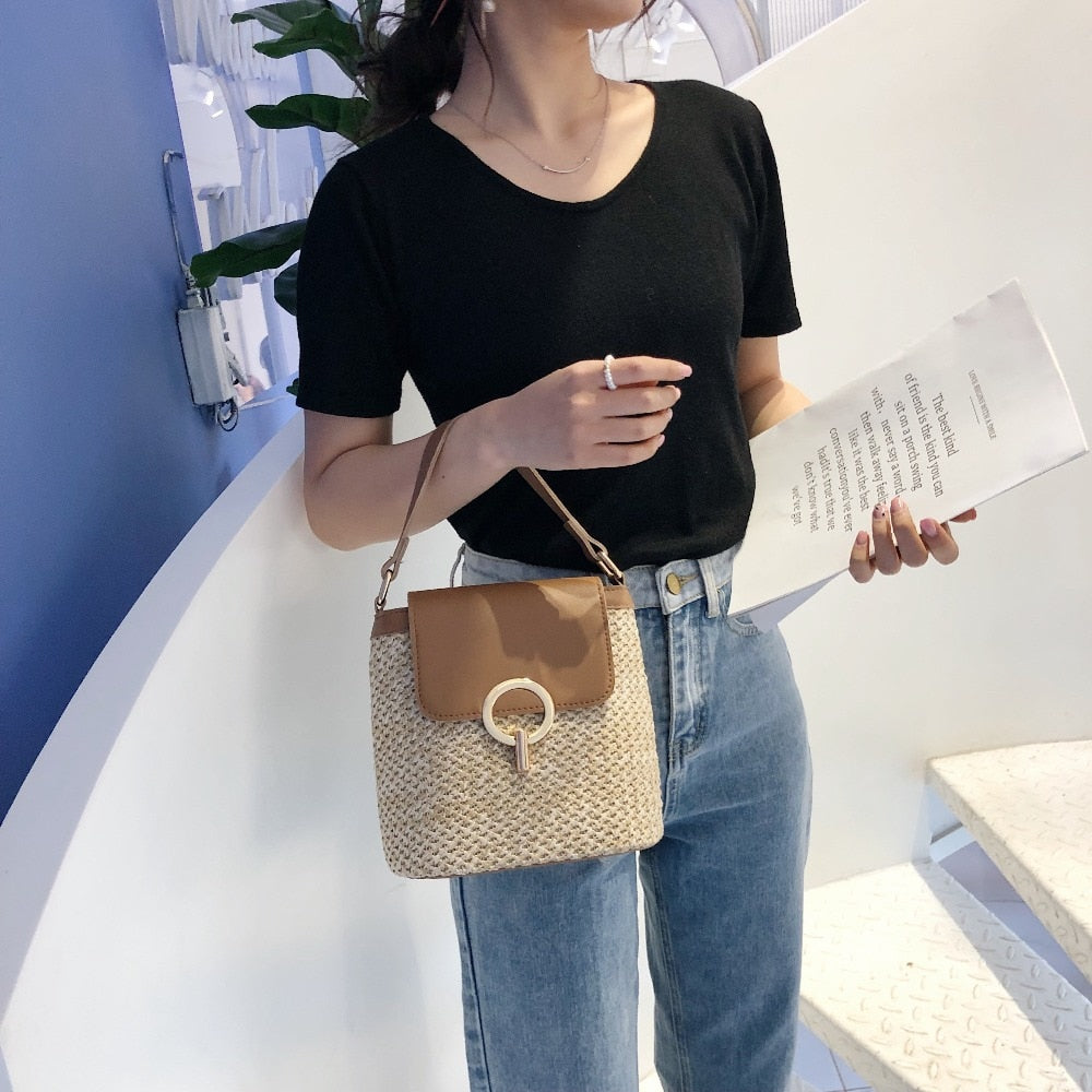 Straw Handbag Summer Collection Timeless Luxury Everyday Elegance Exclusive