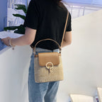 Straw Handbag Summer Collection Timeless Luxury Everyday Elegance Exclusive