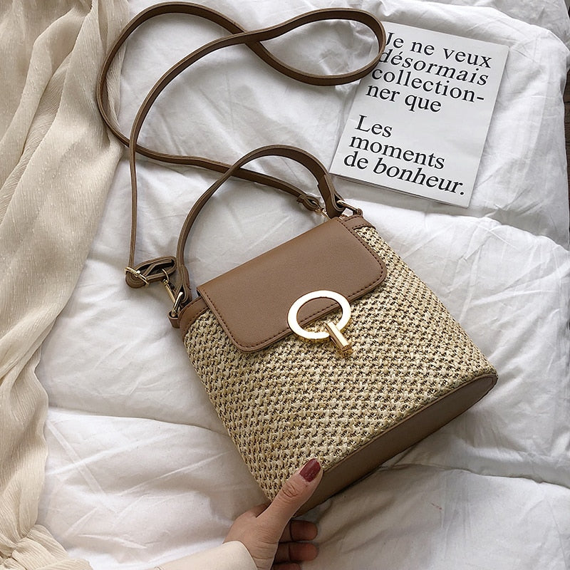 Straw Handbag Summer Collection Timeless Luxury Everyday Elegance Exclusive