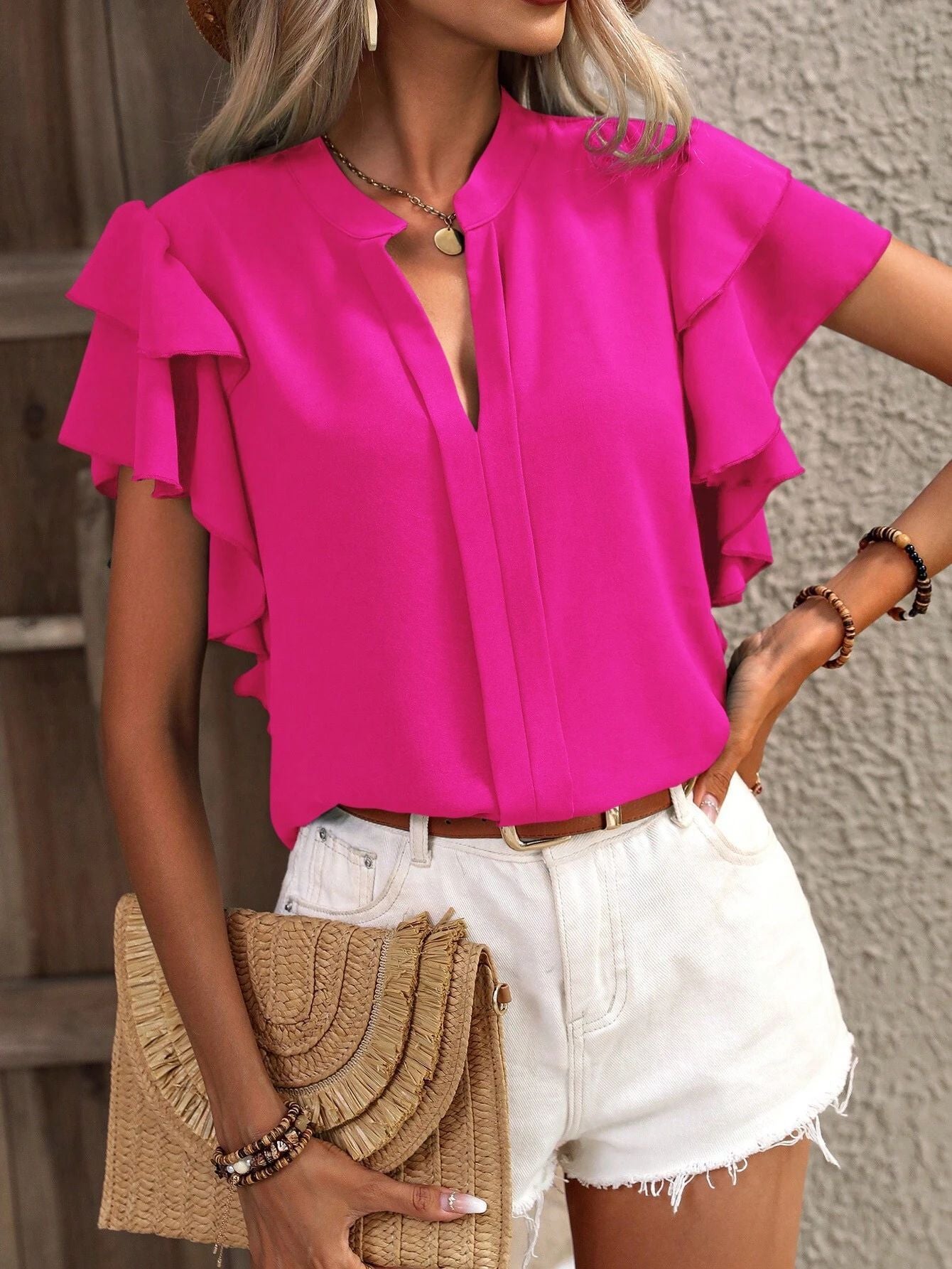 Isla Sleeveless Blouse Premium Fabric Collection Limited