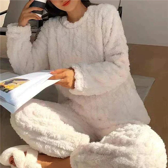 Plush Loungewear Set Two Piece Quiet Luxury Collection Heritage Craft