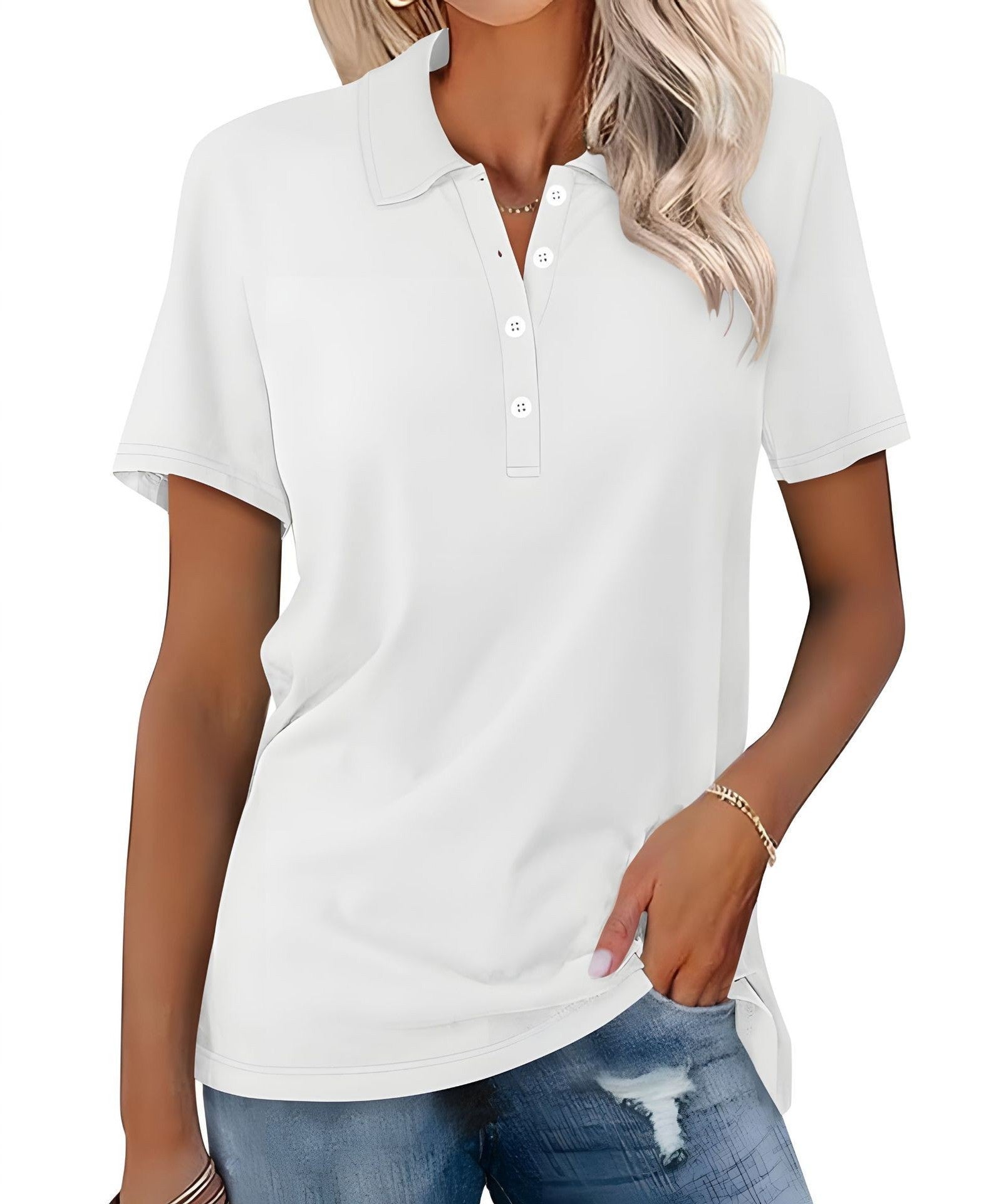 Breathable Luxe Cotton Polo Shirt For Women Pastel Collection Limited Edition