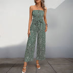 Crepe Luxe Collection Strapless Wide Leg Jumpsuit Exclusive Edition For Evening Wear