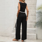 Luxe Crepe Exclusive Capsule Crop Top And Palazzo Set