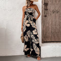 Floral Print Strapless Maxi Jumpsuit With Crepe Belt Limited Edition Exclusive Release