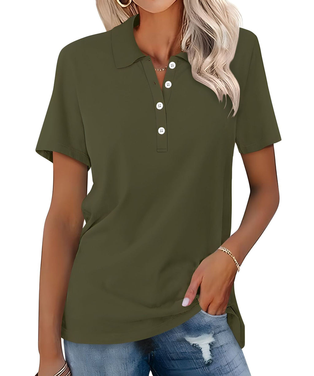 Breathable Luxe Cotton Polo Shirt For Women Pastel Collection Limited Edition