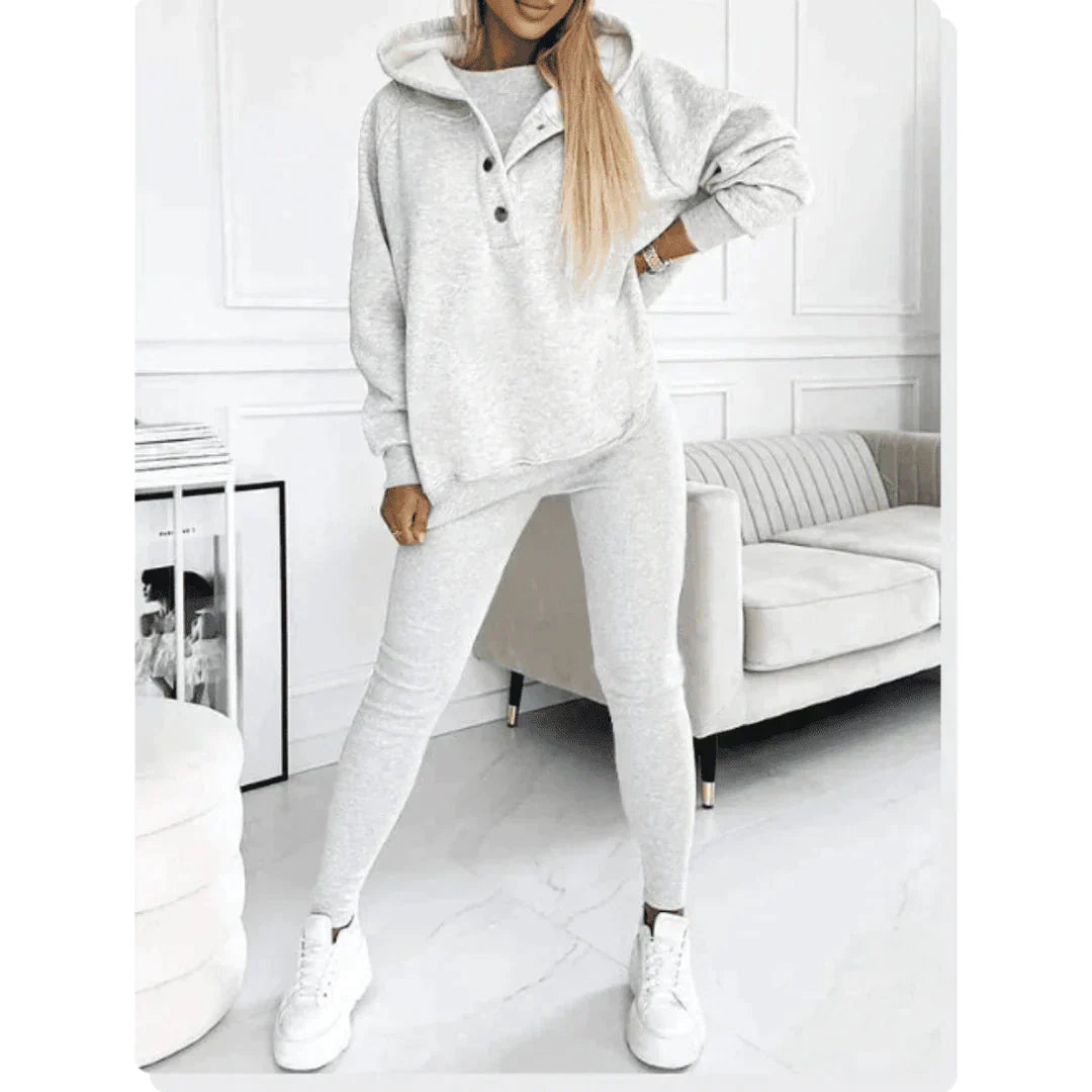Luxe Collection Premium Knit Three Piece Hoodie Set Elite