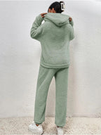 Cocoon Collection Women's Plush Fleece Loungewear Set Hoodie And Joggers Limited Run