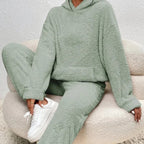 Cocoon Collection Women's Plush Fleece Loungewear Set Hoodie And Joggers Limited Run