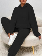 Cocoon Collection Women's Plush Fleece Loungewear Set Hoodie And Joggers Limited Run
