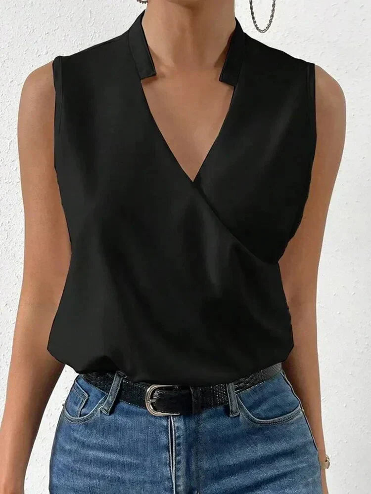 Silk Sleeveless Top For Women Limited Edition Silk Collection Timeless Silhouette