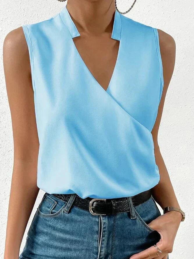 Silk Sleeveless Top For Women Limited Edition Silk Collection Timeless Silhouette