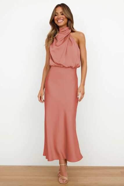 Satin Collection Satin Cocktail Dress Limited Edition For Formal Evening Events