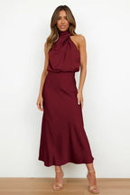 Satin Collection Satin Cocktail Dress Limited Edition For Formal Evening Events