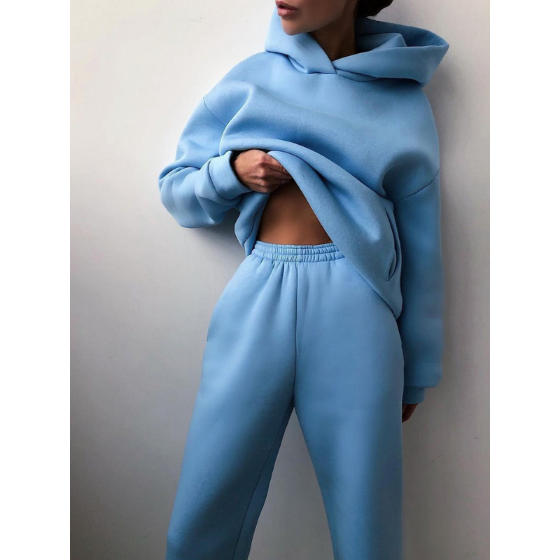 Luxe Velour Womens Loungewear Set Hoodie And Joggers Exclusive Edition