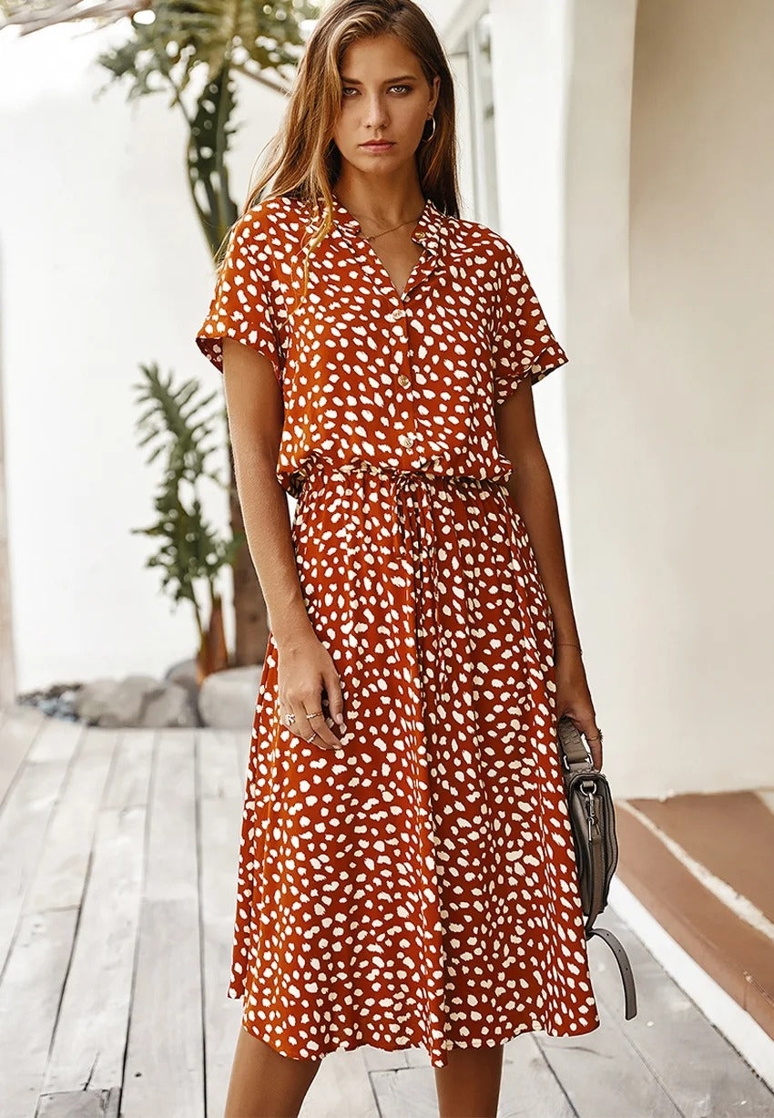 Clara Signature Midi Dress Short Sleeve Luxury Collection Exclusive Edition
