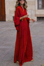 Crepe Collection Long Sleeve V Neck Dress Premium Crepe Limited Edition