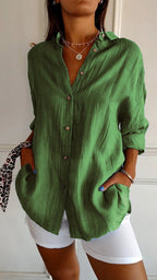 Maya Pleated Blouse Luxe Collection Timeless Elegance Exclusive Heritage