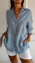 Maya Pleated Blouse Luxe Collection Timeless Elegance Exclusive Heritage