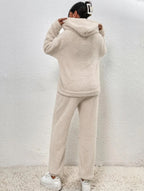 Cocoon Collection Women's Plush Fleece Loungewear Set Hoodie And Joggers Limited Run